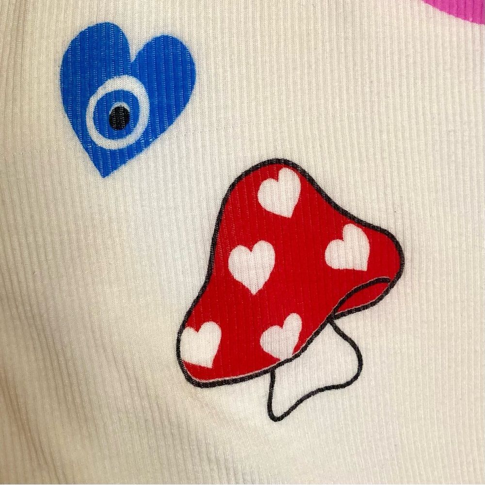 Women's White Graphic 'Love' Tank Top - Picture 4 of 11